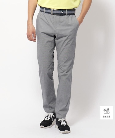 接触冷感 クールタッチ千鳥ストレッチパンツ