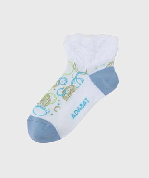 フレンチドローイングショートソックス