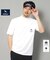 【新レーベル ADABAT NAVY】UVカット/吸水速乾 ポケット付モックネックT