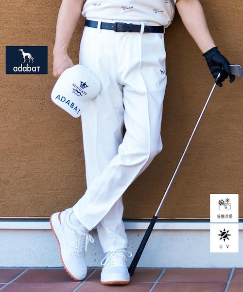 UVカット/接触冷感 櫻井貴史 adabatコラボクールテーパードパンツ