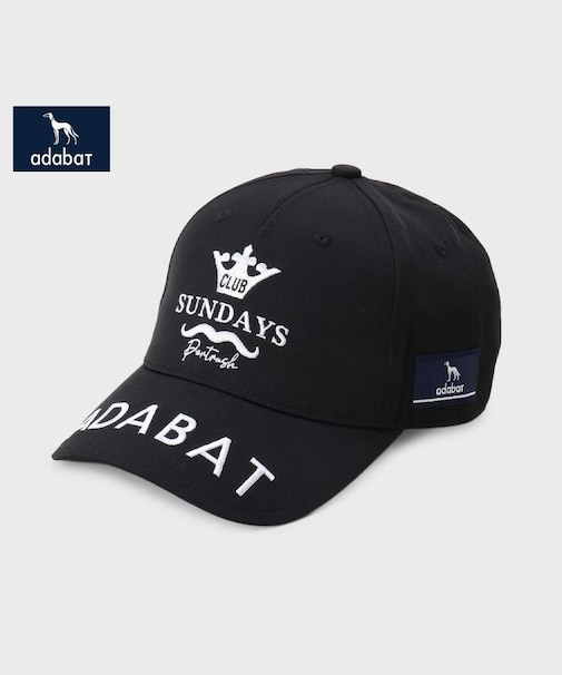 【新レーベル ADABAT NAVY】サンデーズロゴキャップ