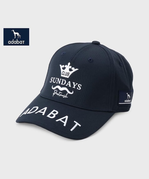 【新レーベル ADABAT NAVY】サンデーズロゴキャップ