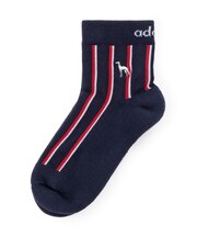 【新レーベル ADABAT NAVY】フルールドリスショートソックス
