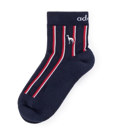 【新レーベル ADABAT NAVY】フルールドリスショートソックス