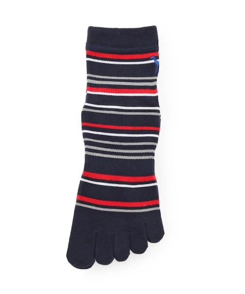 5本指ボーダーショートソックス