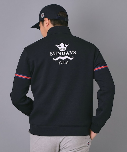【新レーベル ADABAT NAVY】ライトスムーストラックブルゾン