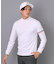 【新レーベル ADABAT NAVY】吸水速乾 マルチインナーモックネックT
