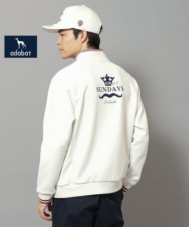 【新レーベル ADABAT NAVY】せとはるコラボ ハーフジッププルオーバー