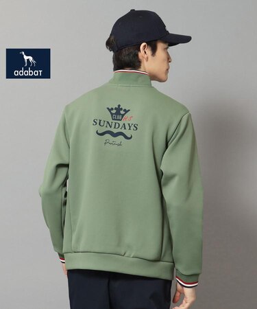 【新レーベル ADABAT NAVY】せとはるコラボ ハーフジッププルオーバー