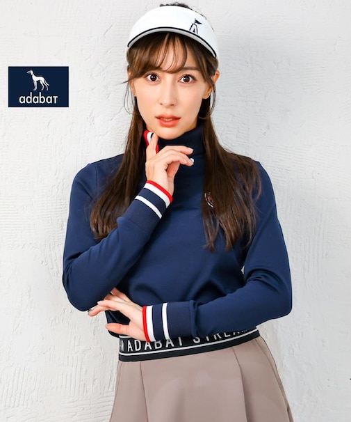 【新レーベル ADABAT NAVY】せとはるコラボ モックT