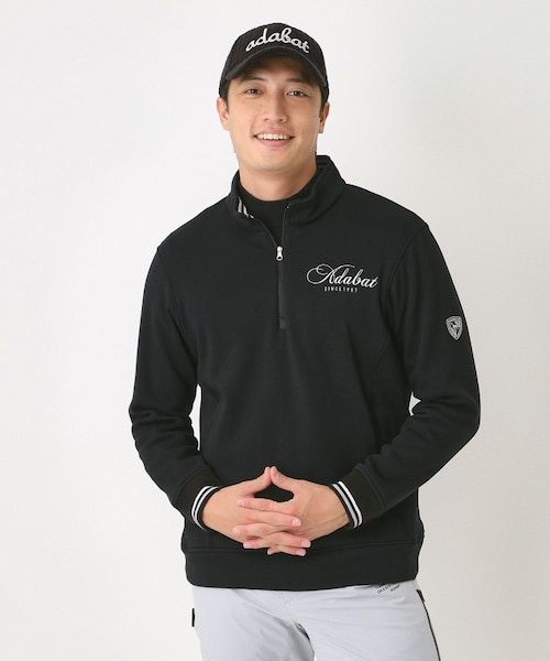 裏起毛ハーフジッププルオーバー｜アダバットの通販｜&mall（アンド