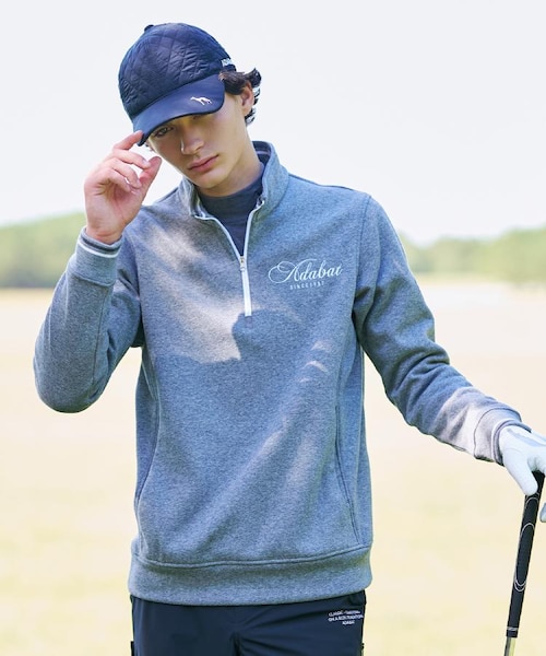 裏起毛ハーフジッププルオーバー｜アダバットの通販｜&mall（アンド