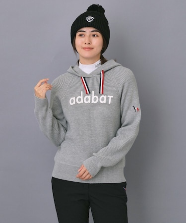 【ADABAT NAVY】ニットフーディー