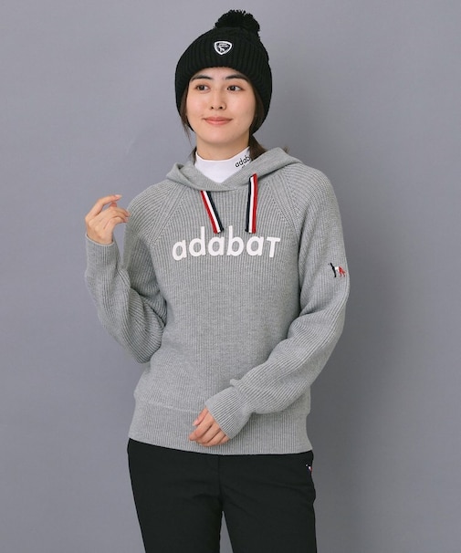 【ADABAT NAVY】ニットフーディー