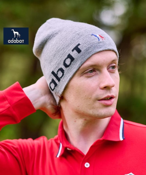 【新レーベル ADABAT NAVY】アダバットロゴワッチキャップ