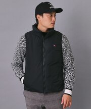 【新レーベル ADABAT NAVY】【撥水】ジェットブラックダウンベスト
