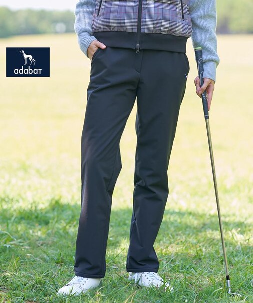 【ADABAT NAVY】【撥水】裏起毛ストレッチパンツ