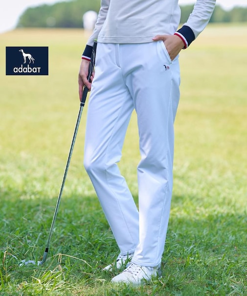 【ADABAT NAVY】【撥水】裏起毛ストレッチパンツ