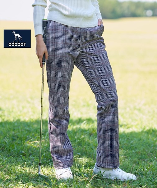 【ADABAT NAVY】ハイブリットダウンストレートパンツ