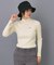 【ADABAT NAVY】ワイドリブスプリットカラーニット