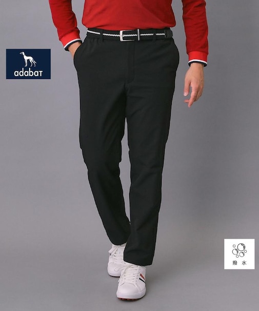 【新レーベル ADABAT NAVY】撥水 裏起毛ストレッチパンツ