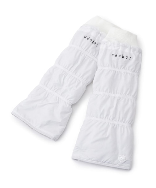 ロゴキルティングレッグウォーマー