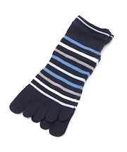 5本指ボーダーショートソックス