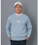 【ADABAT NAVY】ケーブルストライプクルーニット