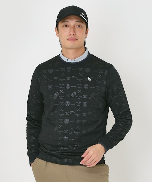 ロゴエンボススウェットプルオーバー