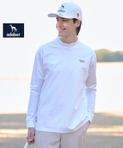 【ADABAT NAVY】プラチナポンチ長袖モックT