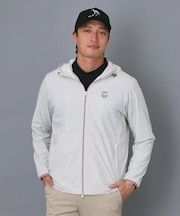 【ADABAT NAVY】撥水ナイロンジップフーディ