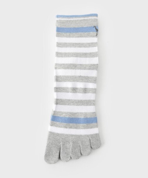 5本指ボーダーショートソックス