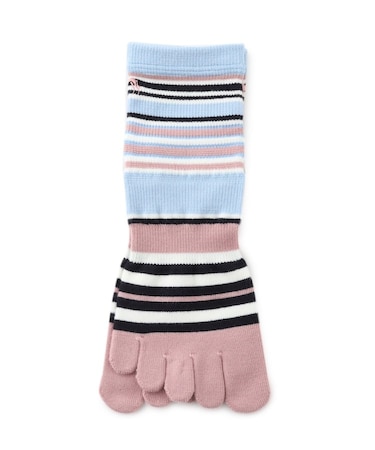 5本指ボーダーウォームソックス