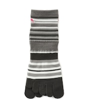 5本指ボーダーウォームソックス