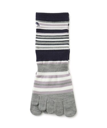 5本指ボーダーウォームソックス