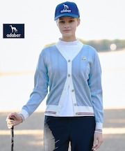 【ADABAT NAVY】ケーブルニットUVカーディガン