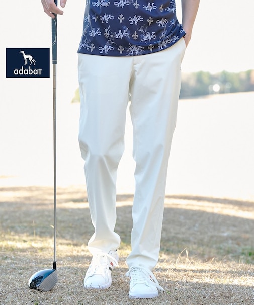 【ADABAT NAVY】撥水フルダルテーパードパンツ