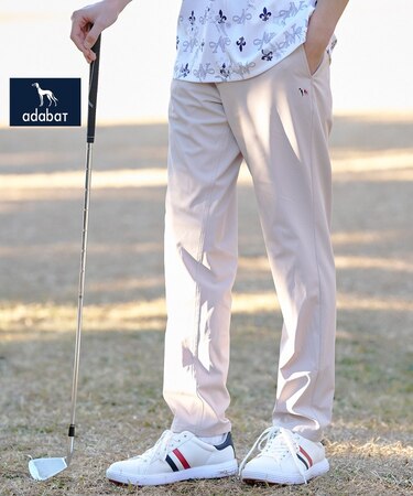 【ADABAT NAVY】撥水フルダルテーパードパンツ