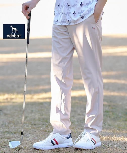 【ADABAT NAVY】撥水フルダルテーパードパンツ