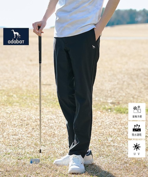ADABAT NAVY】接触冷感/吸水速乾/UVカット AIR TOOLロングパンツ