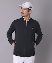 【ADABAT NAVY】ナイロントリコットジップブルゾン