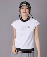 【ADABAT NAVY】フレンチスリーブモックT