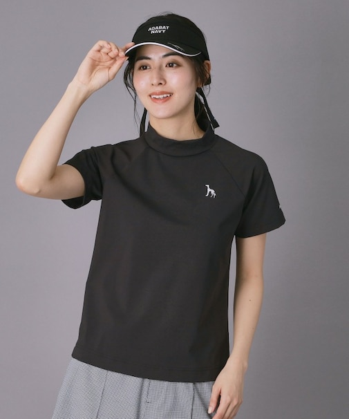 【ADABAT NAVY】クールナイロンモックT