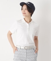 3Dジャカード半袖ポロシャツ