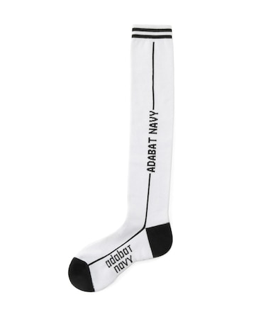 【ADABAT NAVY】フレンチニーハイソックス