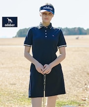 【ADABAT NAVY】カノコポロえりワンピース