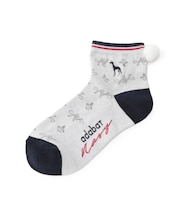 【ADABAT NAVY】ポンポンショートソックス