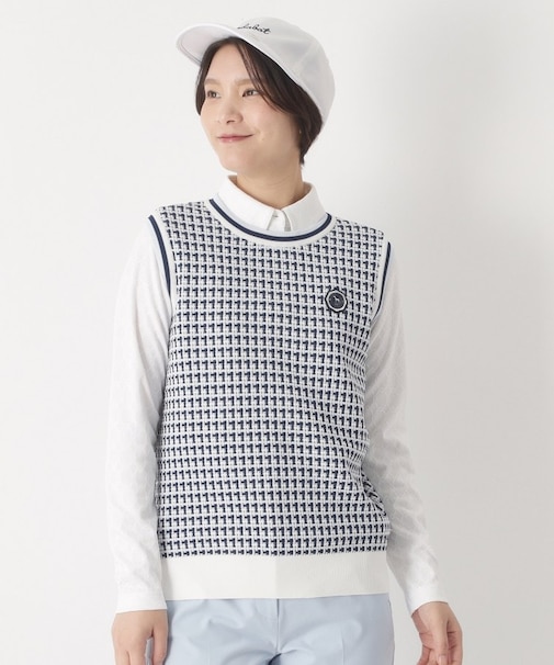 サマーツイードニットベスト