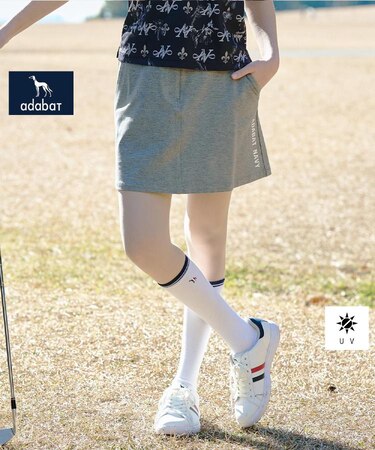 【ADABAT NAVY】UVカット ポンチAラインスカート