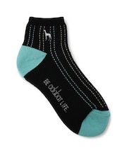 ストライプショートソックス